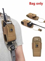 1入組600d戰術molle無線電對講機袋,可攜帶戶外狩獵運動手機支架對講機套