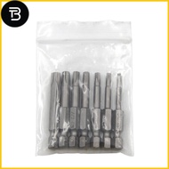 TRB  5 Point Security Star Torx Screwdriver Bits Set T10-T40 2-Inch Length 7 Pieces
