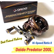 DAIDO PREDATOR 200L BAITCASTING REEL High Speed Ratio 8