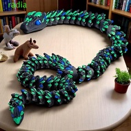 RADIANTZAP 3D Printed Snake, Simulated Eye Snake Baby 3D Printed Diceratops Snake, Finger Toy Sparkl