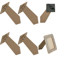 FINGERINSPIRE 6 Pcs Easel Back Picture Frame 7.7x3.9x0.29inch MDF Photo Frame Stand BurlyWood Color 