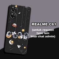 CC35 Flexible rubber softcase/ for realme c61 Cute Motif/ realme c61/case realme c61 casing realme c