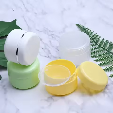 10pcs/set 10g Face Cream Empty Bottle Plastic Make Up Jar Pot Travel Face Cream Lotion Cosmetic Cont