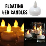 [SG Stock] Floating Water Activated LED Candles Celebration Diwali Event Setup Decoration Table
