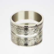 蒙古硬幣戒指 50 menge 1981 硬幣戒指男士硬幣戒指女士