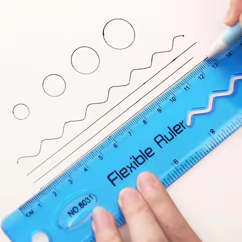 Flexible Ruler Foldable Soft Rulers 30cm For For Primary School Students Straight Ruler Drawing Lear