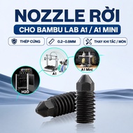 Hard Steel Nozzle for Bambu Lab A1 / A1 Mini, 3D Printer Nozzle Size 0.2 0.4 0.6 0.8mm