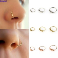 POMAT Nose Ring Fashion Retro Nostril Hoop Tragus Septum Helix Hoop Stud Body Piercing