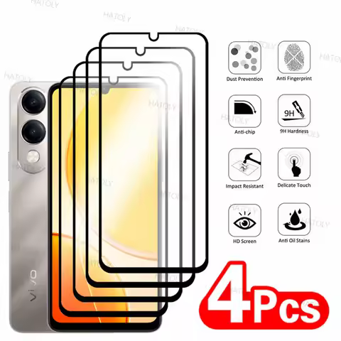 2/4PCS Tempered Glass For Vivo Y29s 5G Screen Protector For Vivo Y29s 5G Full Glue Cover Protector P
