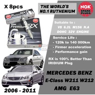 NGK Premium RX Spark Plug - Mercedes Benz AMG E63 W211 W212 E Class 6.2L V8 M156 DOHC 32V ( Year 200