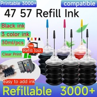 ink  Canon 47 57 30ml ink refill for Canon Pixma E480 E477 E470 E460 E410 E4270 E3470 E3370 E3170 fo