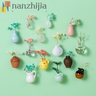 NANZHIJIA Mini Vase Fridge Magnets, Unique Small Vase Refrigerator Magnet, DIY Craft Resin Handmade 