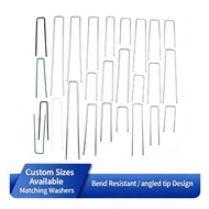 Source factory hot-dip galvanized U-shaped ground cloth nails, angled ground nails, customizable gal