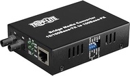 Tripp Lite Network Copper RJ45 Ethernet to Fiber ST Duplex Multimode Extender Media Converter, 1310n