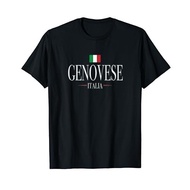 Men's cotton T-shirt Genovese Italia T-Shirt Italian Flag Shirt T-Shirt Fast Shipping 4XL , 5XL , 6XL
