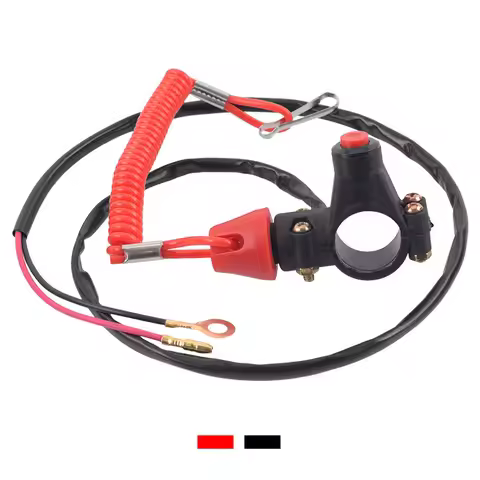1PC ATV Motorcycle Boat Tether Lanyard Emergency Kill Stop Engine Switch Push Button For Pocket Mini