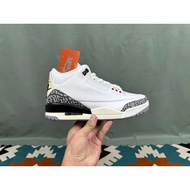 LJ/Old Jiang/First Layer Cowhide/Suede Burst Crack/Latex Insole/Dense Route/AJ3 White Cement Reimagi