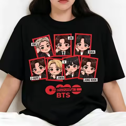 2026 New Summer BTS Arirang World Tour Graphic Unisex Shirt Children Size Hot Kpop Men's Women's Fas