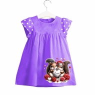 Girls' Dresses 1-4 Years Dress Budak Perempuan Gaun Budak Perempuan Kids Dress Girl Kids Cotton Dres