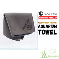 Aquapro Aquarium Towel Grey Ultra Fiber Cleaning Cloth Aquarium 30cm x 30cm Strong Water Absorption