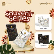 Minigold 0.005 Gram Souvenir Series Logam Mulia Arat Termurah Asli