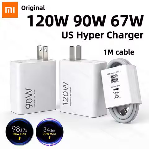Original 120W 90W XIAOMI 17 Pro Max 14T 15 Ultra 13T 12T Redmi Note 13 Poco F8 F7 X7 M8 Pro Charger 