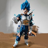 47Cm Bandai Figure Anime Dragon Ball Z GK Super Saiyan Vegeta Action Figure PVC Collectible Ornament