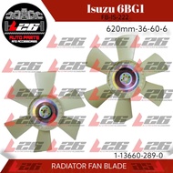 1PIECE Isuzu 6BG1 RADIATOR FAN BLADE FB-IS-222 620mm-36-60-6 13660-289-0