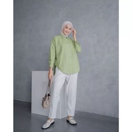 KEMEJA Nelka Linen Shirt for Women Oversized Women's Shirt Tops