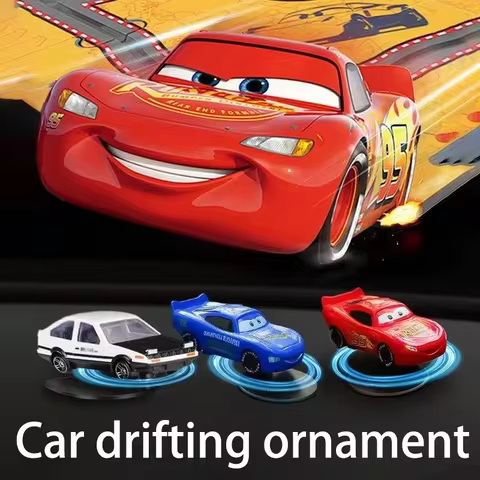 For lightning mcqueen Drift Rotating Ornaments Auto Dashboard Turning AE86 Model Deco car dashboard 