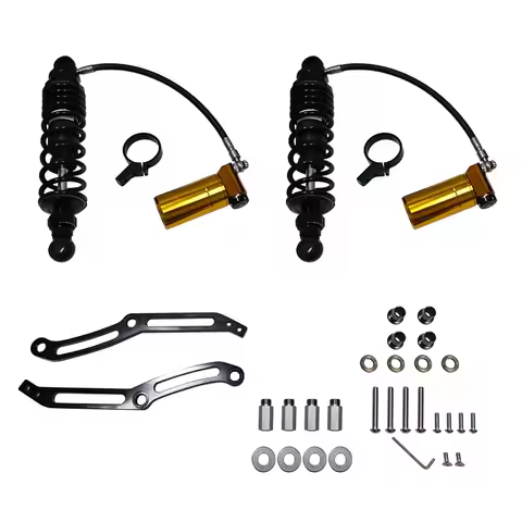 Adjustable Remote Reservoir Rear Suspension Shocks Fit For Touring CVO Road Glide Electra Glide Stre