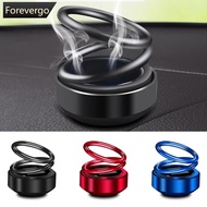 FOREVERGO Car Auto Solar Energy Rotating Aromatherapy Air Fresher Double Ring Interior Accessories D