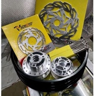 Rim set for raider150 carb/raider150 fi rayos/rim/hub/disc plate