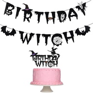 Birthday Witch Banner Halloween Hocus Pocus Witch Birthday Banner for Halloween Hocus Pocus Witches 