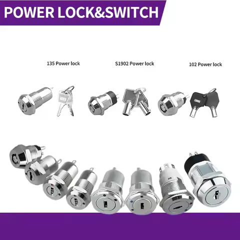 19MMPower Electronic Stainless Steel Phone Switch Lock Key Elevator Station Single&Double Pull 1201/