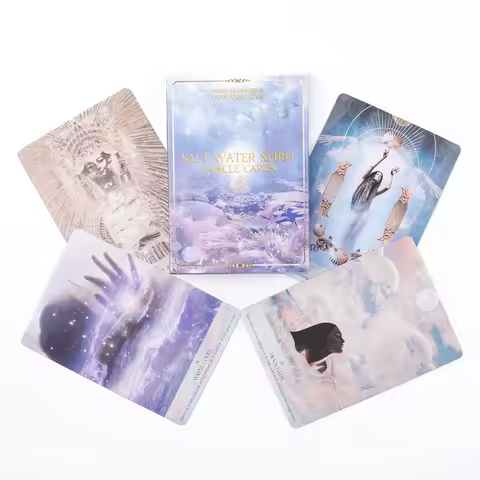 Salt Water Spirit Oracle Cards English Visions Divination Edition Deck Board Playing Games 10.3*7.3c