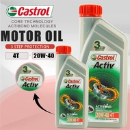 Castrol Activ 20W-40 10w40 4T Full Synthetic Engine Oil Minyak Hitam Honda RS150R EX5 1l Kapcai Acti