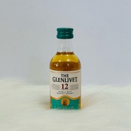 Bahan-bahan Bakeri Botol Kaca Miniatur 50ml The glenlivet 12 miniature 50ml