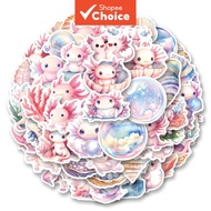 Pink Axolotl Animal Stickers Cute Stickers Waterproof Stickers Stickers Aesthetic Phone Stickers 250