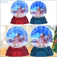 VRE1 3D Handmade Unique Snow Globe Greeting Cards with Envelope for Merry Christmas Happy New Year Holiday Winter Xmas Gift
