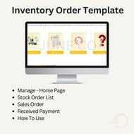 Inventory Order Template Templat Pesanan Inventori 库存订单模板