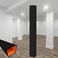 Basement Support Pole Wrap Column Cover Black, Basketball Hoop Padding for Square Pole 2x2 3x3, Exte