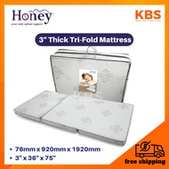 (Ready Stocsk)(FREE Shipping) HONEY Anti Dust Mite Folding Mattress / Single Size / Tilam Lipat / 76mm x 920mm x 1920mm