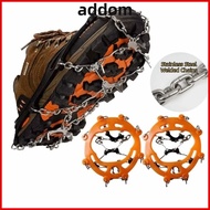 ADDOM Ice Grippers, Lightweight Non-slip Ice Shoes Spike, Durable 8/10 Teeth Ice Snow Shoes Spikes