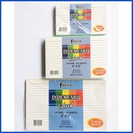 ◞ ✩ ┳ Index Card (Colored) Focus  1/2 (5"x 8") , 1/4 (4"x 6"), 1/8 (3" x 5")