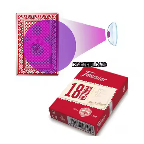 Marked Poker For UV Contact Lenses Fornier 18 Anti Cheating Playing Cards With Invisible Ink Game Tr