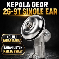 BRUSH CUTTER SPARE PART: GEAR CASE SET-SILVER (26MM) 9T/ GEAR CASE MESIN RUMPUT BG328/ FR3001/ TL33