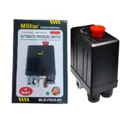 MOLLAR Automatic 4-Hole Compressor - Automatic Pressure Switch Motor 1 Phase