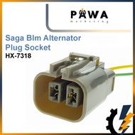 Pawa Proton Saga BLM Alternator Plug Harness Pigtail Socket Connector 2Pin T socket