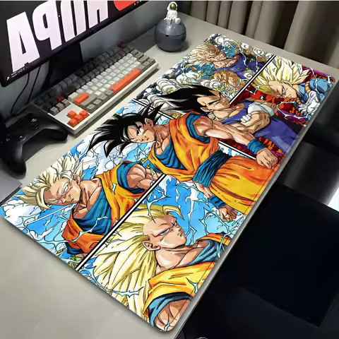 DBZ Mouse Pad Anime Dragon Ball Z Kawaii Cruel Boy Gabinete Gamer Computer Desk Mat Keyboard Gaming 